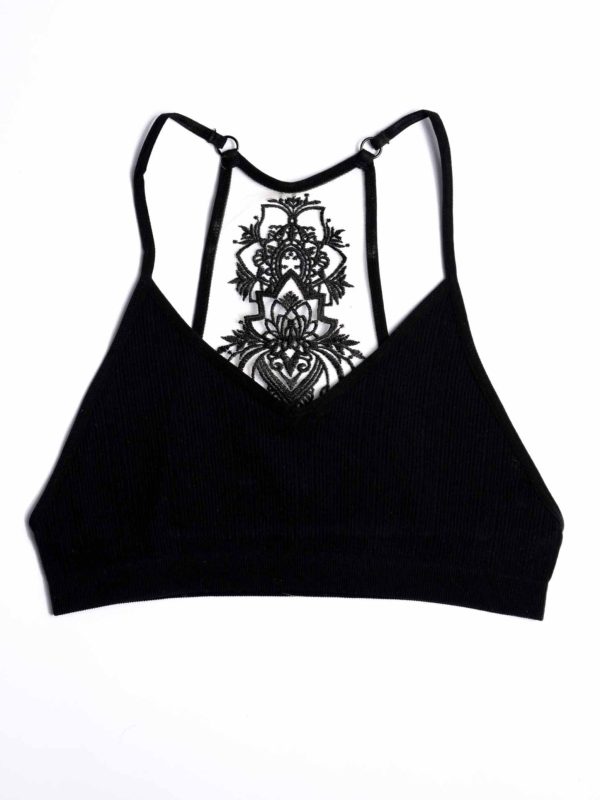 Tattoo Bralette - Black Discount - Image 5