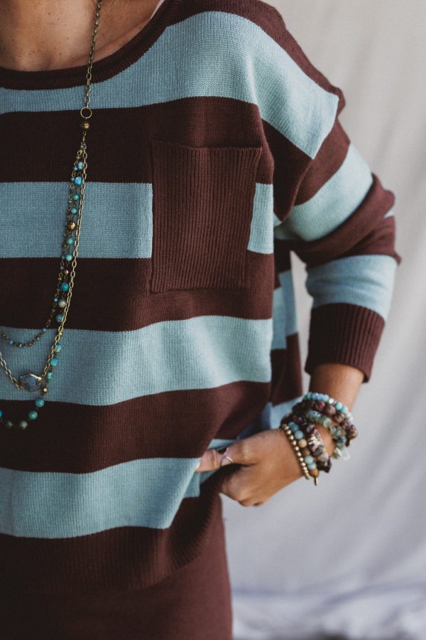 Lexi Sweater Skirt Set -Mocha on Sale - Image 2