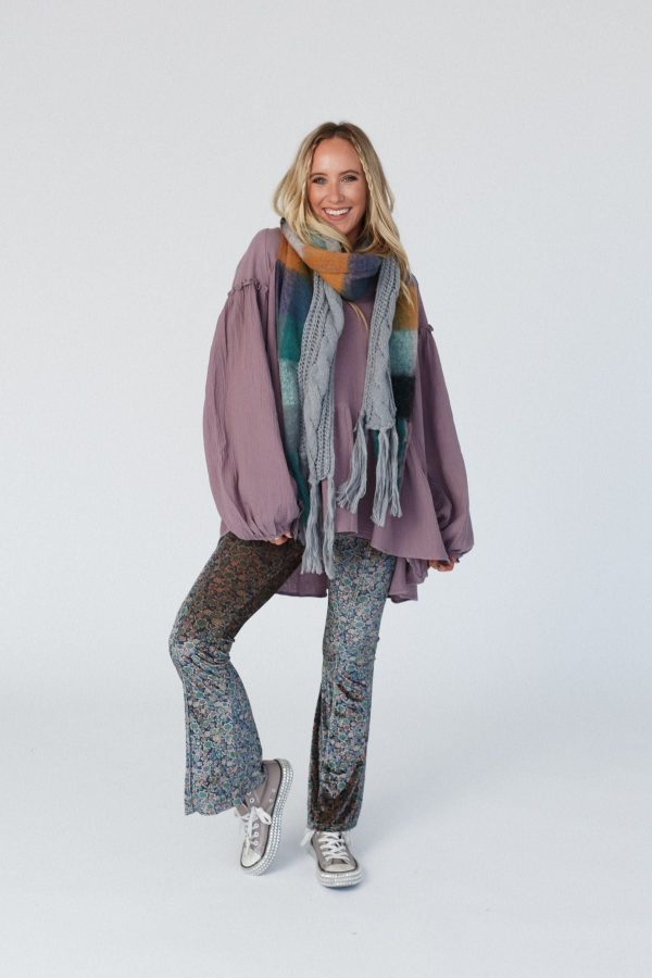 Joy Of Cozy Textured Scarf - Gray Supply - Image 5