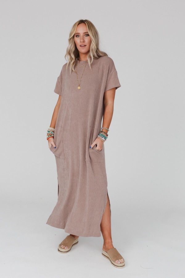 The Nest Easy Days Maxi Slit Tee Dress - Acorn Supply