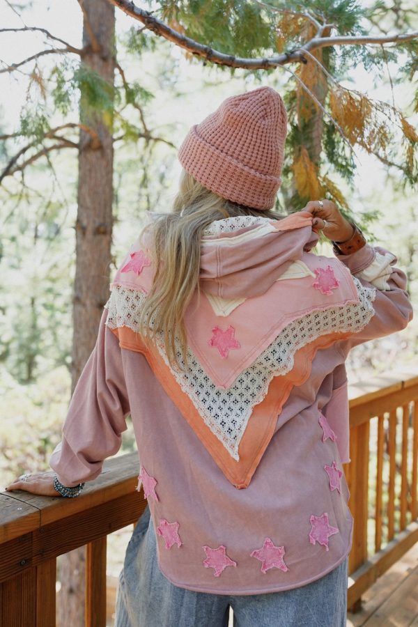 Stellar Journey Shacket - Pink Cheap - Image 2