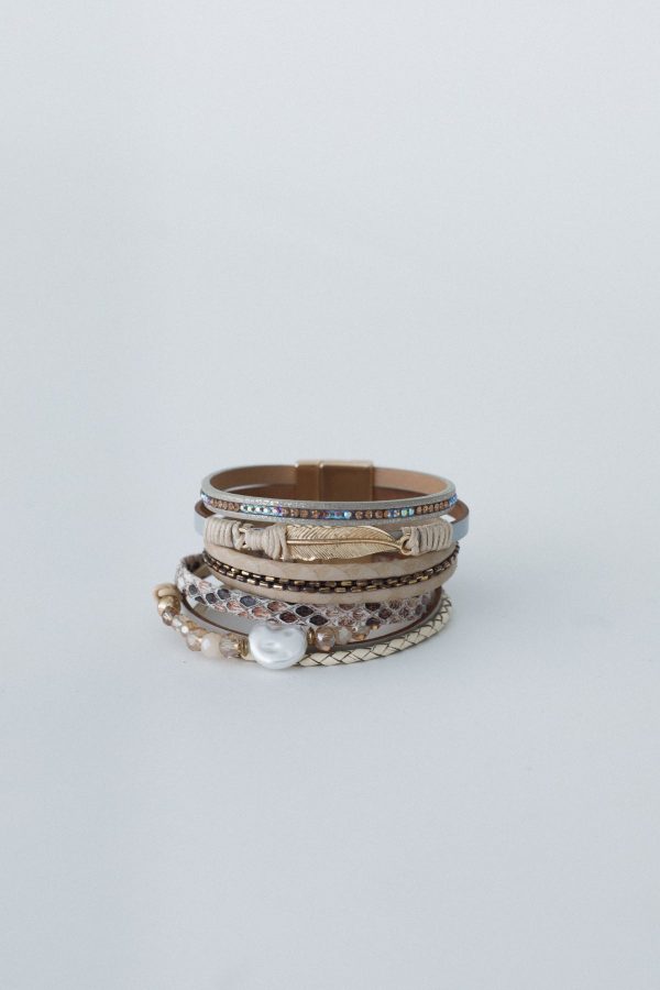 Bohemian Goddess Charmed Bracelet - Beige Supply - Image 2