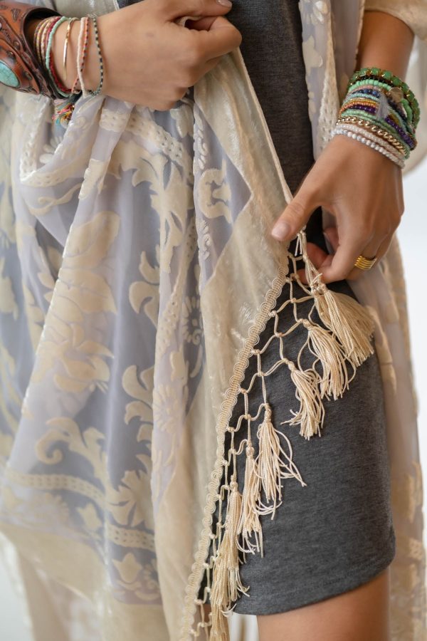 Crushin  On You Velvet Kimono - Nude Supply - Image 3