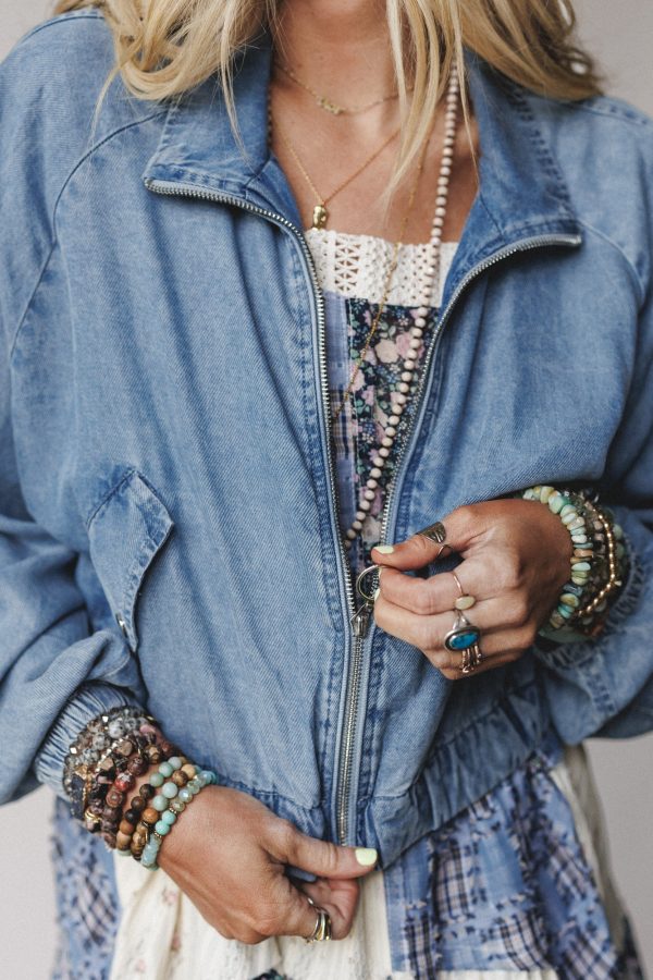 Top Flight Bomber Jacket - Blue Discount - Image 2