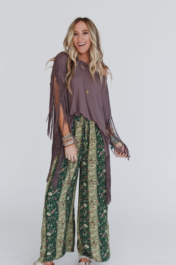 The Nest Showstopper Fringe Top - Mocha For Cheap - Image 5