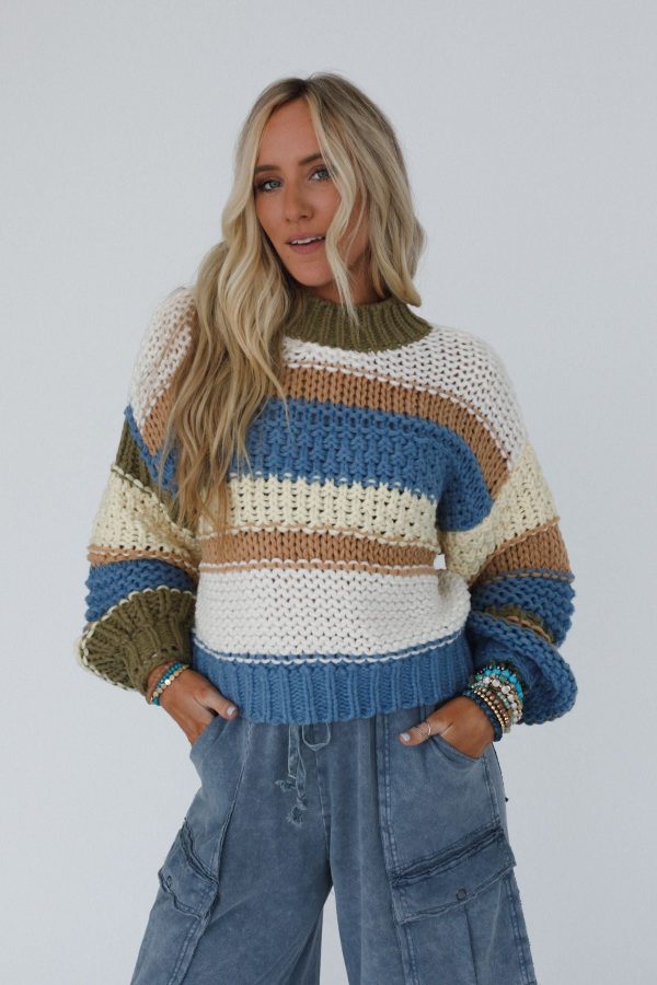 Laurel Canyon Striped Sweater - Multi Online - Image 4