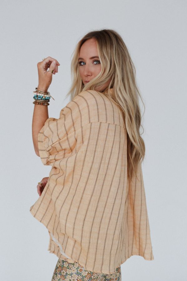 Easy Breeze Striped Top - Melon Discount - Image 3