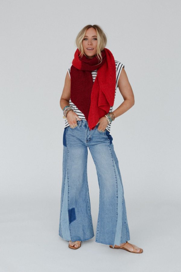 Sunset Shades Cozy Scarf - Red Multi Supply - Image 2