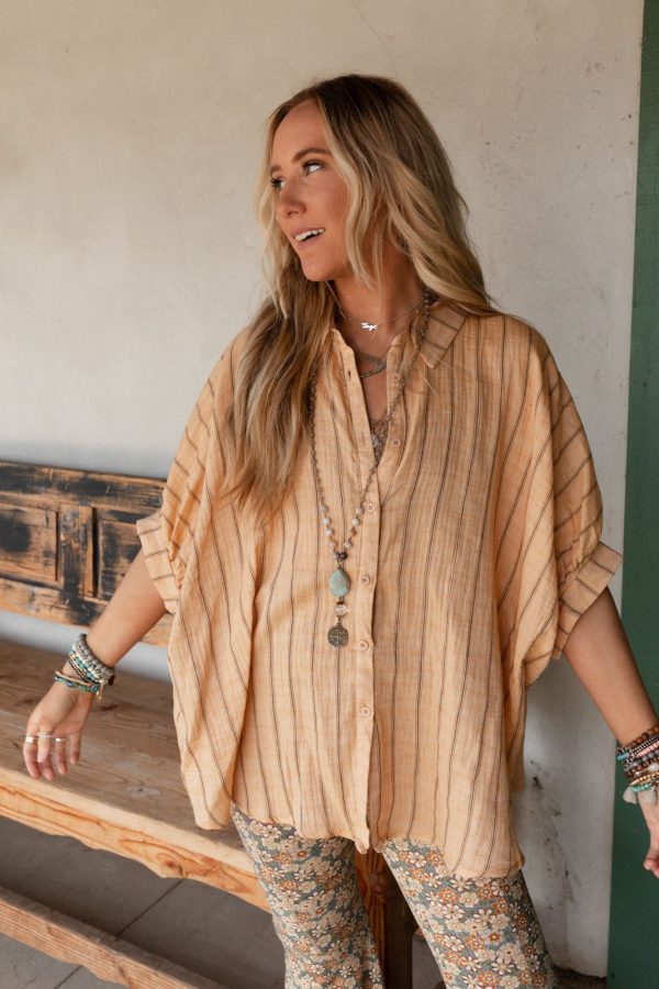 Easy Breeze Striped Top - Melon Discount - Image 4