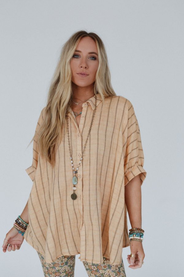 Easy Breeze Striped Top - Melon Discount - Image 5