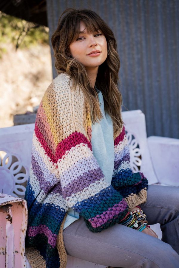 Wrapped up in Color Knit Cardigan - Neutral Sale