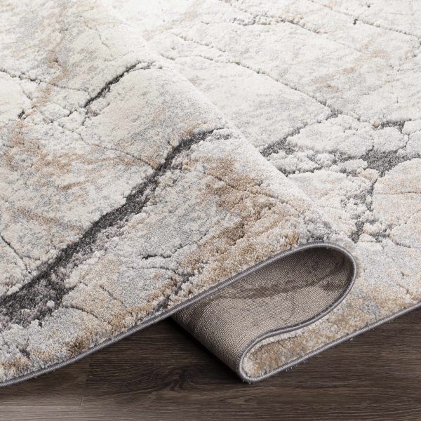 Cavetown Gray Marble Thick Rug For Cheap - Image 2