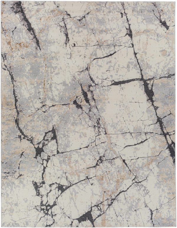 Cavetown Gray Marble Thick Rug For Cheap