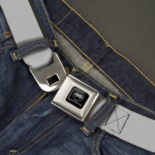Dodge Viper Seatbelt Belt - Silver Webbing Cheap - Image 2