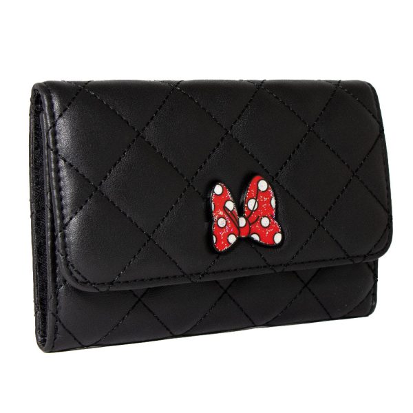 Women s Fold Over Wallet Rectangle - Minnie Mouse Bow Supply
